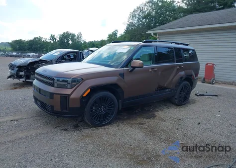 2025 Hyundai Santa Fe Hybrid Calligraphy from USA, damaged, VIN 5NMP5DG18SH030789